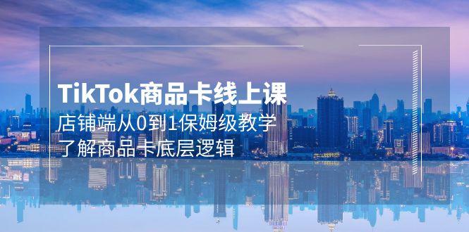 (9843期)Tk商品卡线上课，店铺端从0到1保姆级教学，了解商品卡底层逻辑(20节)-179创客网