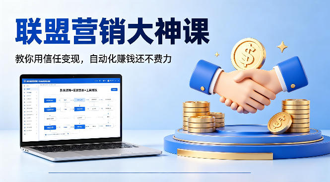 联盟营销大神课，教你用信任变现，自动化賺钱还不费力【原创双语字幕】-179创客网