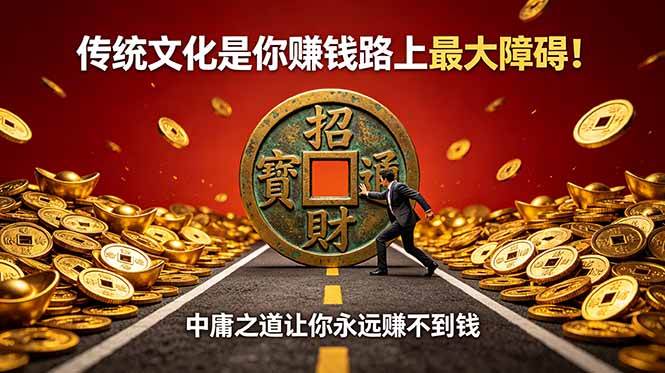 （18872期）付费文章：传统文化是你赚钱路上最大障碍！中庸之道让你永远赚不到钱-179创客网