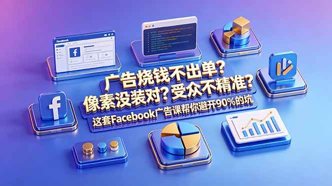 （18850期）广告烧钱不出单？像素没装对？受众不精准？这套Facebook广告课帮你避开90%的坑-原创双语字幕-179创客网
