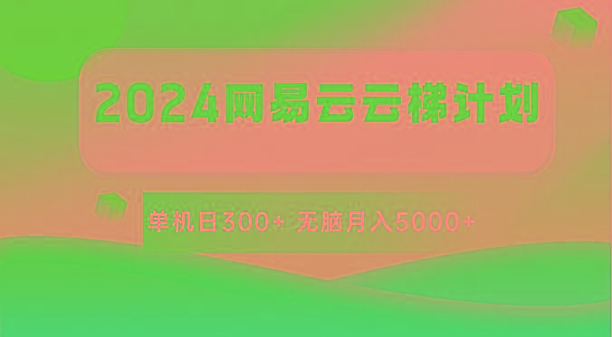 2024网易云云梯计划 单机日300+ 无脑月入5000+-179创客网