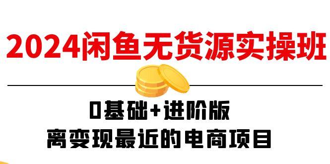 2024闲鱼-无货源实操班：0基础+进阶版，离变现最近的电商项目(15节-179创客网