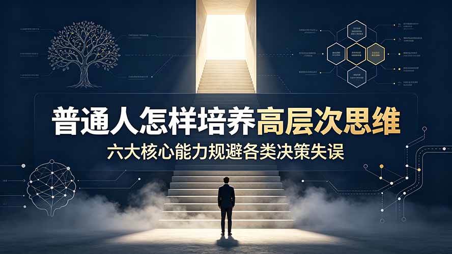 （19479期）付费文章：普通人怎样培养高层次思维，六大核心能力规避各类决策失误-179创客网