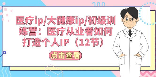 医疗ip/大健康ip/初级训练营：医疗从业者如何打造个人IP(12节-179创客网