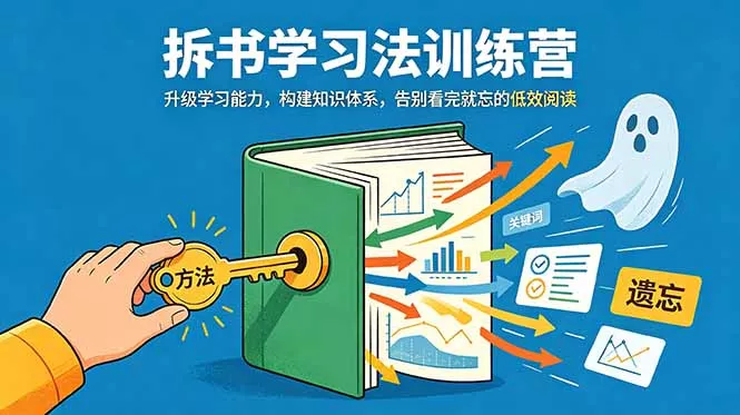 拆书学习法训练营，升级学习能力，构建知识体系，，告别看完就忘的低效阅读-179创客网