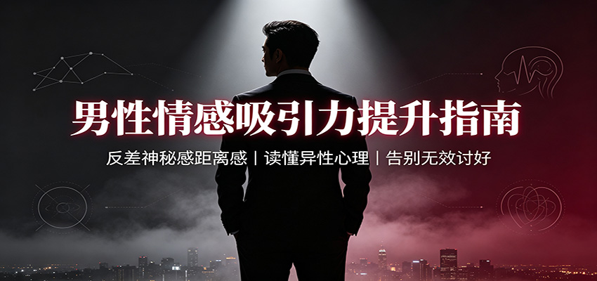 男性情感吸引力提升指南：反差神秘感距离感，读懂异性心理，告别无效讨好-179创客网