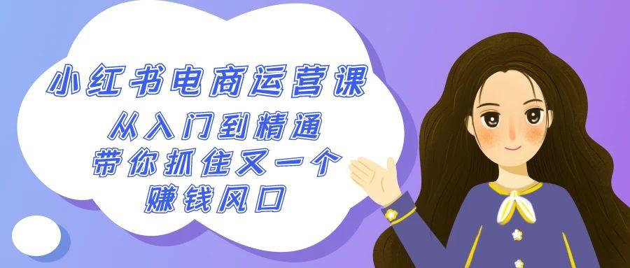 2024小红书-电商运营课，从入门到精通，带你抓住又一个赚钱风口(50节课)-179创客网