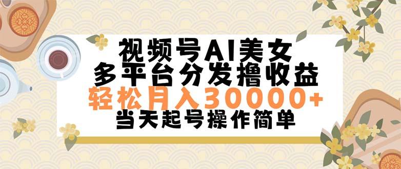 视频号AI美女，轻松月入30000+,操作简单轻松上手-179创客网