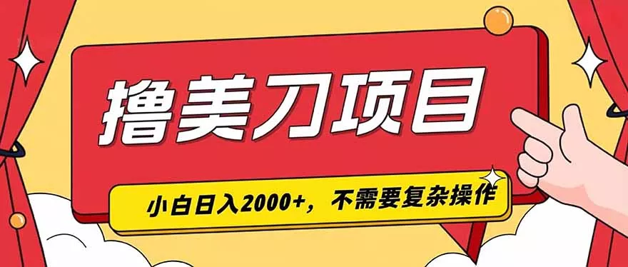 撸美刀，单日收入2000+，小白可做-179创客网