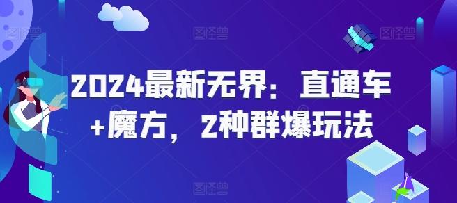 2024最新无界：直通车+魔方，2种群爆玩法-179创客网