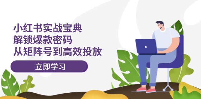 小红书实战宝典：解锁爆款密码，从矩阵号到高效投放-179创客网