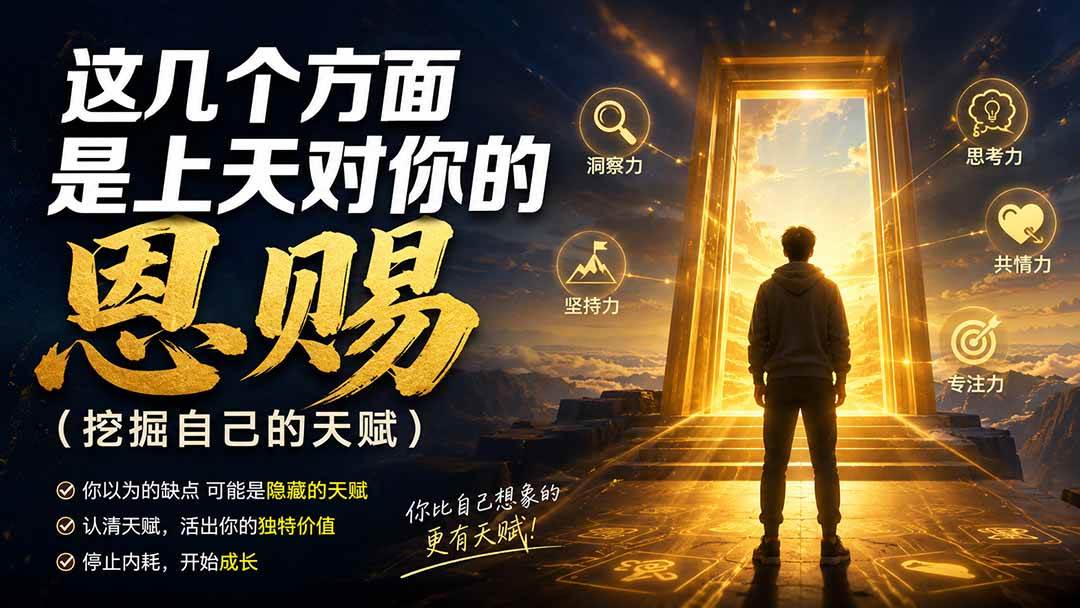 （19964期）付费文章：这几个方面是上天对你的恩赐（挖掘自己的天赋）-179创客网
