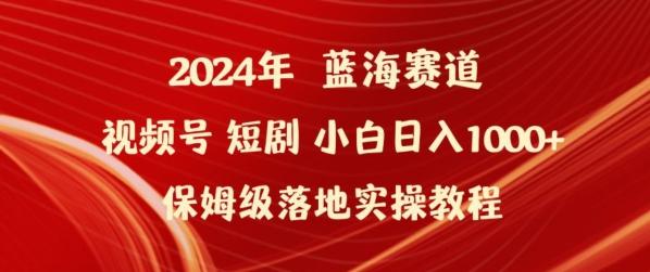 2024年视频号短剧新玩法小白日入1000+保姆级落地实操教程【揭秘】-179创客网