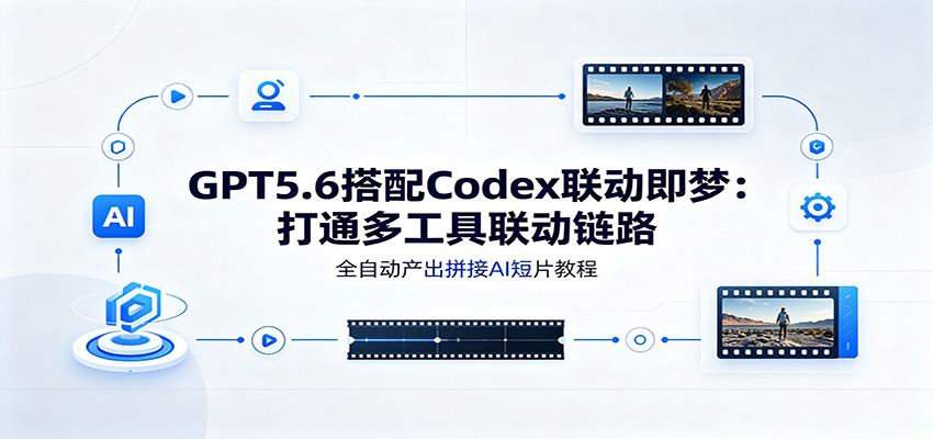 GPT5.6搭配Codex联动即梦：打通多工具联动链路，全自动产出拼接AI短片教程-179创客网