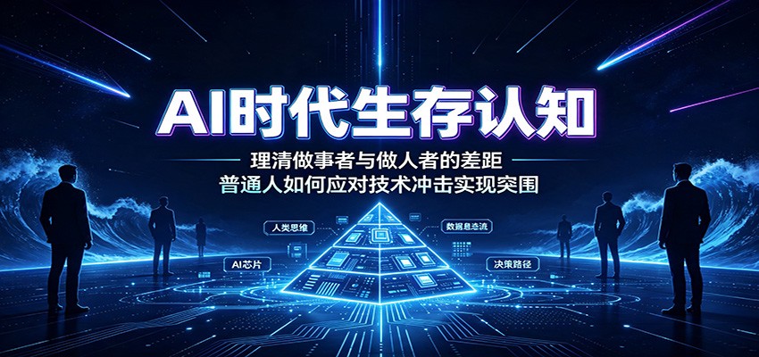 AI时代生存认知：理清做事者与做人者的差距，普通人如何应对技术冲击实现突围-179创客网