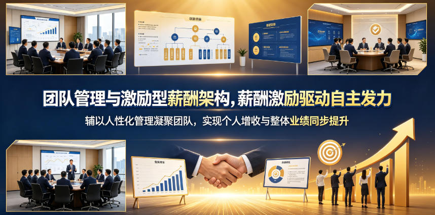 团队管理与激励型薪酬架构，薪酬激励驱动自主发力，辅以人性化管理凝聚团队，实现个人增收与整体业绩同步提升-179创客网
