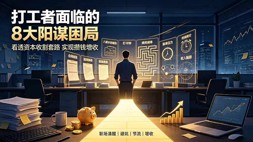 付费文章：打工者面临的8大阳谋困局，看透资本收割套路实现攒钱增收-179创客网