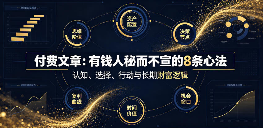 付费文章：有钱人秘而不宣的8条心法-179创客网