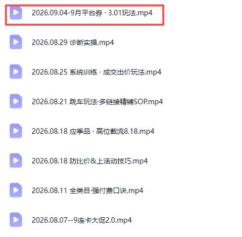 （20280期）拼多多实战特训营(更新26年9月)：不管是新手入门或老商家冲量，都有实操方法，跟着学，少走弯路