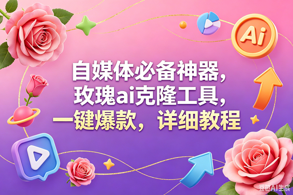 （18852期）玫瑰克隆工具，一键爆款ai，自媒体必备神器，50多个功能，详细教程-179创客网