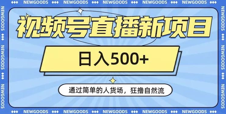 视频号直播新项目，通过简单的人货场，狂撸自然流，日入500+【260G资料】-179创客网