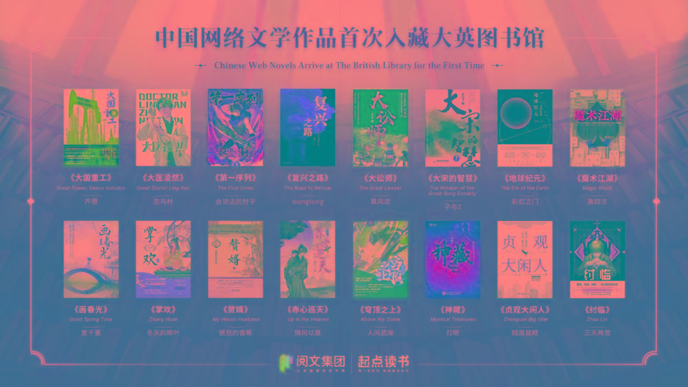 16本中国网文被收录至大英图书馆的中文馆的作品集-网创资源
