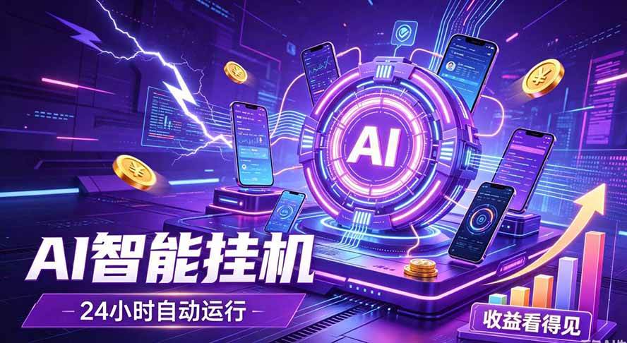（19755期）AI智能广告挂机，躺赚新模式 设备托管运行，解放双手持续变现-179创客网