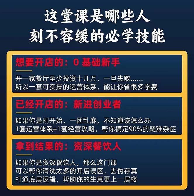 图片[2]-餐饮店盈利实操方法：教你怎样开一家持续能赚钱的餐厅(25节-179创客网