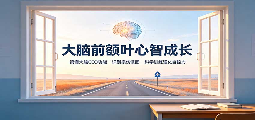 大脑前额叶心智成长：读懂大脑CEO功能，识别损伤诱因，科学训练强化自控力-179创客网