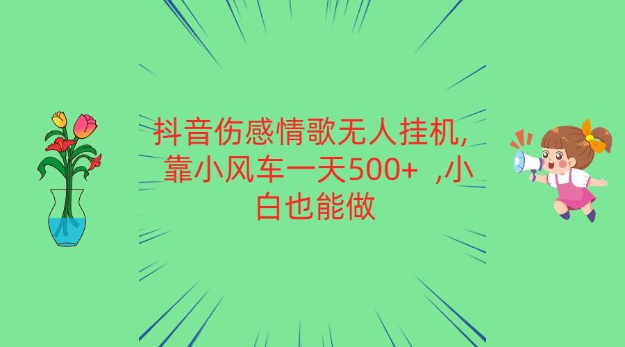 抖音伤感情歌无人挂机 靠小风车一天500+ 小白也能做-179创客网