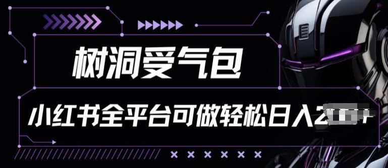 小红书等全平台树洞受气包项目，轻松日入一两张【揭秘】-179创客网