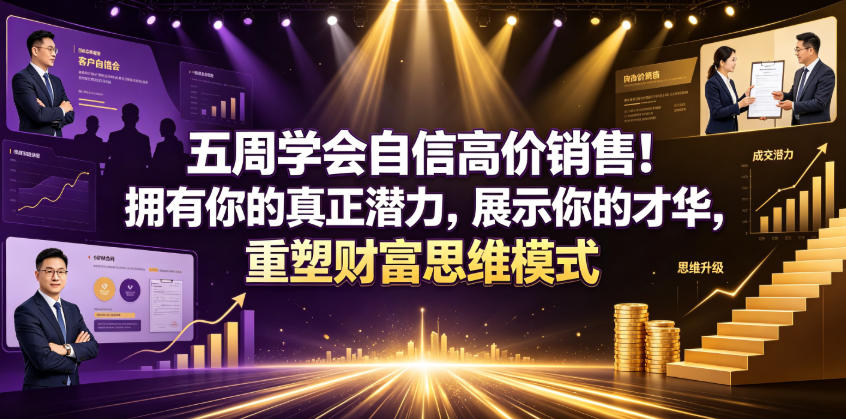 五周学会自信高价销售！拥有你的真正潜力，展示你的才华，重塑财富思维模式【原创双语字幕】-179创客网