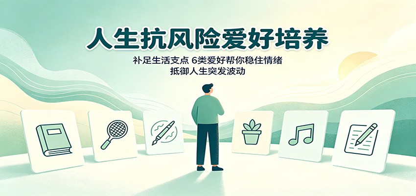 人生抗风险爱好培养：补足生活支点，6类爱好帮你稳住情绪，抵御人生突发波动-179创客网