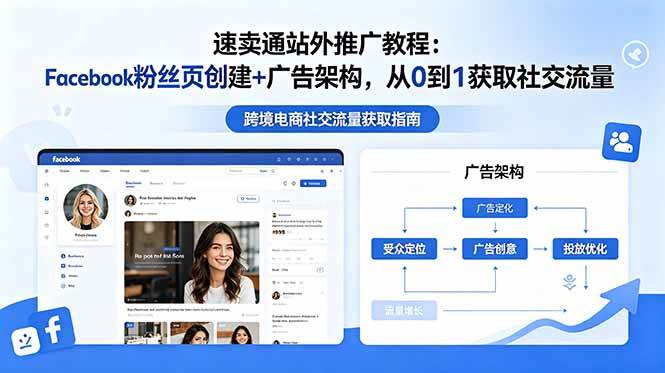 （18888期）速卖通站外推广教程：Facebook粉丝页创建+广告架构，从0到1获取社交流量-179创客网