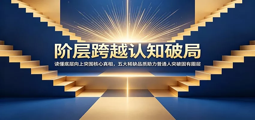 阶层跨越认知破局：读懂底层向上突围核心真相，五大稀缺品质助力普通人突破固有圈层-179创客网