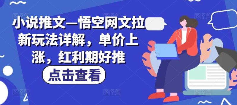 小说推文—悟空网文拉新玩法详解，单价上涨，红利期好推-179创客网