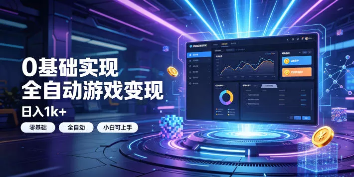 0基础实现全自动游戏变现，日入1k+，小白直接上手搞钱！【揭秘】-179创客网