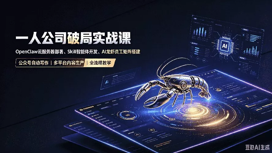 一人公司破局实战课｜OpenClaw云服务器部署、Skill智能体开发、AI龙虾员工矩阵搭建，公众号自动写作与多平台内容…-179创客网