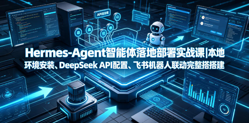 Hermes-Agent智能体落地部署实战课｜本地环境安装、DeepSeek API配置、飞书机器人联动完整搭建教程-179创客网