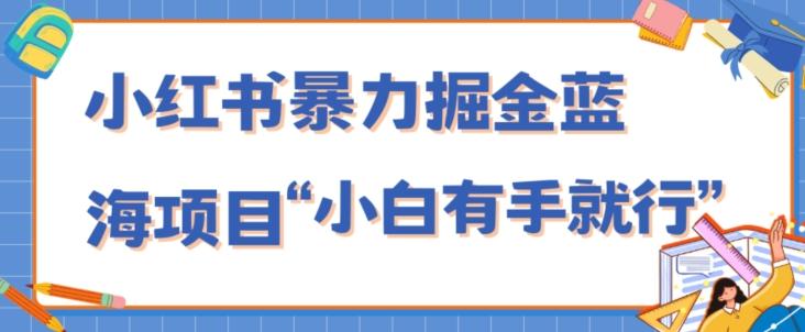 小红书暴力掘金蓝海项目，轻松日入1000+、小白有手就行（附新引流方法，不违规）-179创客网