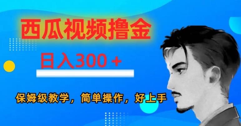 西瓜视频撸金日入300，保姆级教学，简单操作，好上手-179创客网