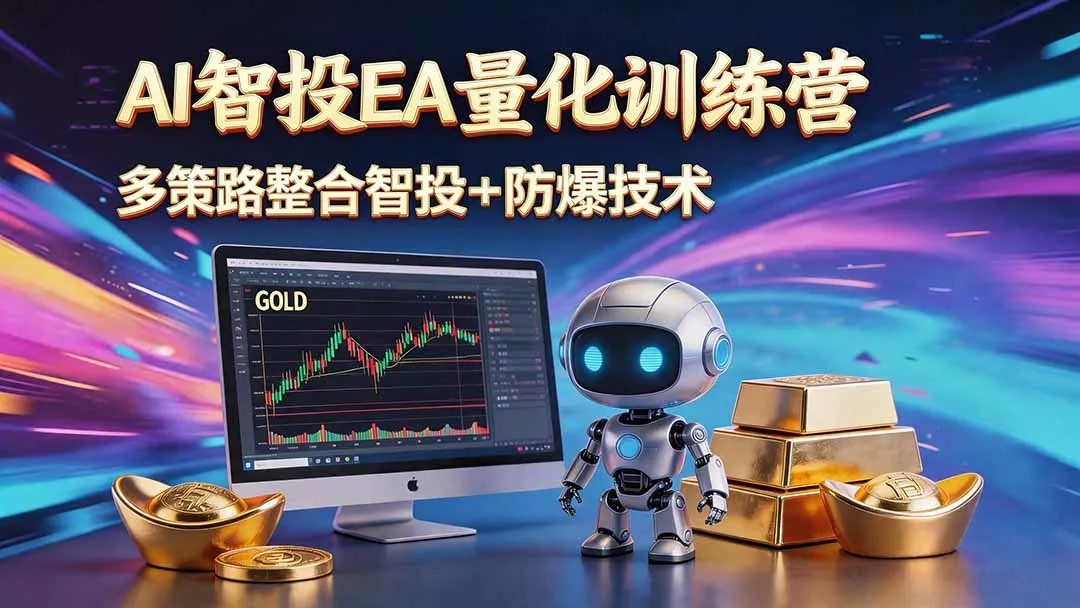 AI智投EA量化运营技术，自动化黄金操盘技术，小白也可以轻松上手日入1000+-179创客网