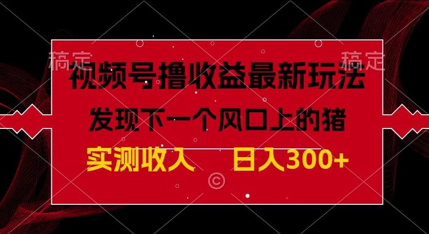 视频号分成计划最新玩法，单条作品几分钟制作完成,日入300+，过年前最后的冲刺-179创客网