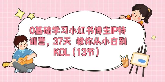 0基础学习小红书博主IP特训营，37天 教你从小白到KOL(13节-179创客网
