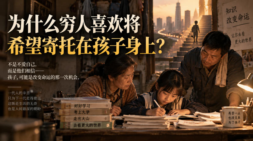 某社群精品文章：为什么穷人喜欢将希望寄托在孩子身上？-179创客网