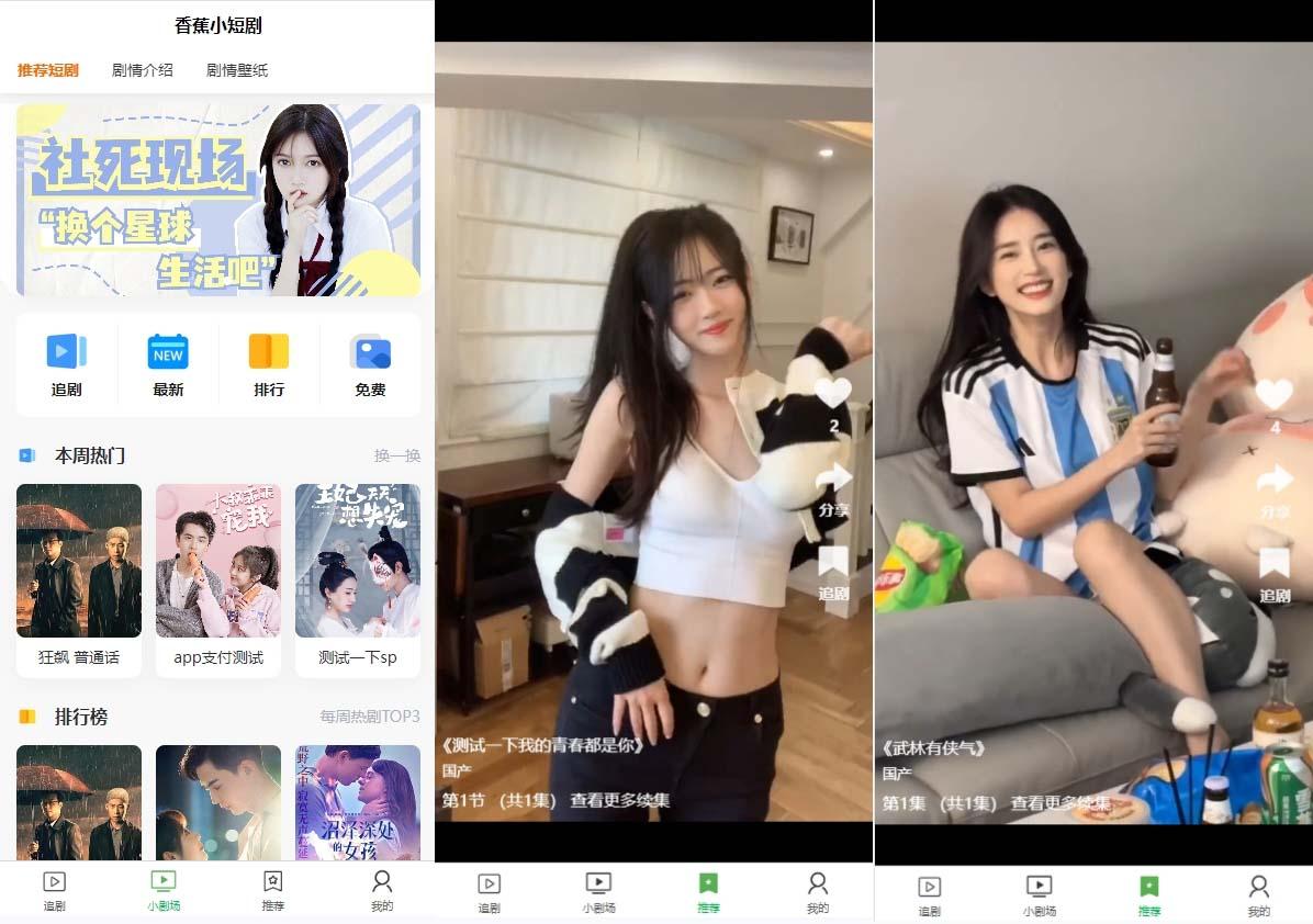 (8542期)小剧场短剧影视系统源码 全开源 带支付收益+会员机制+代理推广等模式【…-179创客网