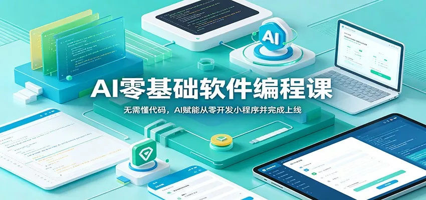 AI零基础软件编程课：无需懂代码，AI赋能从零开发小程序并完成上线-179创客网